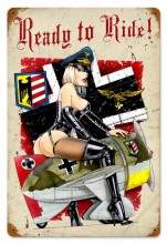 Vintage-Retro Frau Flyer Metal-Tin Sign