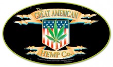 Vintage-Retro American Hemp Oval Metal-Tin Sign