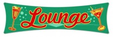 Vintage-Retro Lounge Bowtie Metal-Tin Sign