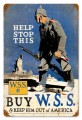 Vintage-Retro Help Stop This Metal-Tin Sign