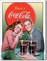 Vintage COKE - Delicious 5 Cents Tin Sign