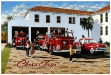 Retro Tin Sign Class Trip 36 x 24 Inches