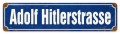 Vintage-Retro Adolf Hitlerstrasse Metal-Tin Sign