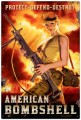 Vintage-Retro American Bombshell Metal-Tin Sign LARGE