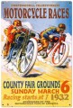 Vintage-Retro Motorcycle Races Metal-Tin Sign 3