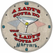 Vintage-Retro Ladys Gotta Do Wall Clock