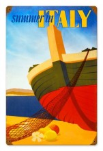 Vintage-Retro Italy Summer Tin-Metal Sign