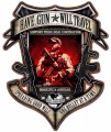Vintage Gun Will Travel Metal Sign