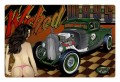 Vintage Rat Rod Wicked Ways Metal Sign