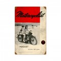 Retro Motorcyclist August 1944 Tin Sign 12 x 18 Inches