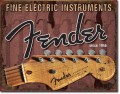 Retro Fender Electric Instruments Tin Sign
