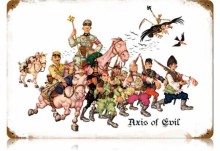 Vintage-Retro Axis of Evil Metal-Tin Sign