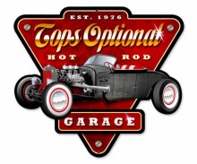 Vintage-Retro Tops Optional Custom Shape Metal-Tin Sign