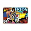 Retro Rat Rod Hot Rods Tin Sign 18 x 12 Inches