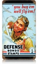 Vintage-Retro Defense Bond Stamps Metal-Tin Sign