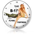Vintage-Retro B-17 Redhead Wall Clock