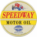 Vintage-Retro Speedway Oil Round Metal-Tin Sign
