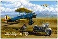 Vintage Two Ways to Fly 36 x 24 Inches Metal Sign