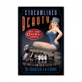 Vintage Streamlined Beauty Metal Sign 24 x 36 Inches Inches
