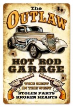 Vintage-Retro Outlaw Garage Metal-Tin Sign 2