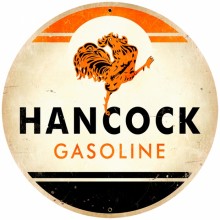 Vintage-Retro Hancock Gasoline Metal-Tin Sign