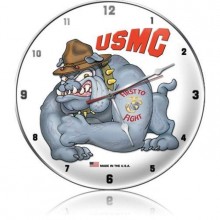 Vintage-Retro USMC First to Fight Wall Clock