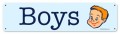 Vintage-Retro Boys Metal-Tin Sign LARGE