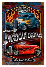 Vintage-Retro American Dream Metal-Tin Sign