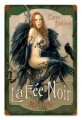 Vintage-Retro Black Fairy Absinthe Metal-Tin Sign