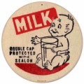 Vintage-Retro Baby Milk Round Metal-Tin Sign