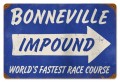 Vintage-Retro Bonneville Impound Metal-Tin Sign
