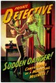 Vintage-Retro Sudden Danger Metal-Tin Sign LARGE