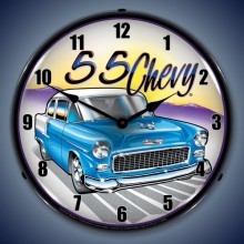Vintage-Retro  1955 Chevy Lighted Wall Clock