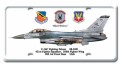 Vintage-Retro F-16C Fighting Falcon License Plate