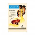 Vintage Lancia Metal Sign 16 x 24 Inches Inches