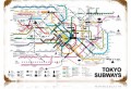 Vintage-Retro Tokyo Subways Metal-Tin Sign