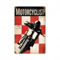 Retro Motorcyclist November 1951 Tin Sign 12 x 18 Inches