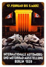 Vintage-Retro Berlin Auto Show Metal-Tin Sign