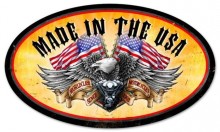 Vintage-Retro World Class Eagle Oval Metal-Tin Sign