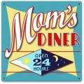 Vintage-Retro Mom's Diner Metal-Tin Sign 2