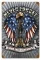 Vintage-Retro Fallen Heroes Metal-Tin Sign