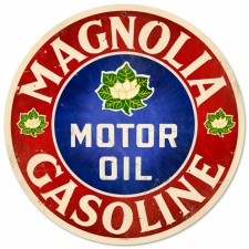 Vintage-Retro Magnolia Motor Oil Metal-Tin Sign