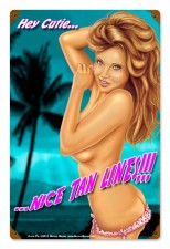 Vintage-Retro Cutie Pie Metal-Tin Sign