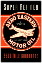 Vintage-Retro Aero Eastern Tin-Metal Sign LARGE