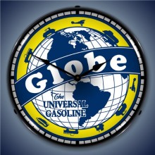 Vintage-Retro  Globe Gas Lighted Wall Clock