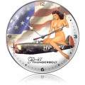 Vintage-Retro P-47 Thunderbolt Nude Wall Clock