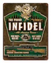 Vintage-Retro Infidel Metal-Tin Sign