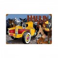 Retro Haulin Ass Tin Sign 18 x 12 Inches
