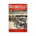 Retro Motorcyclist September 1958 Tin Sign 12 x 18 Inches