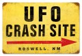 Vintage-Retro UFO Crash Metal-Tin Sign